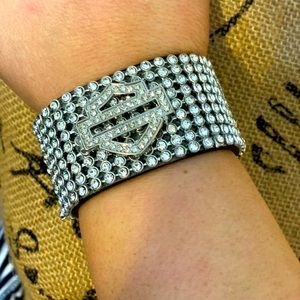 Harley-Davidson rhinestone bracelet wore onetime